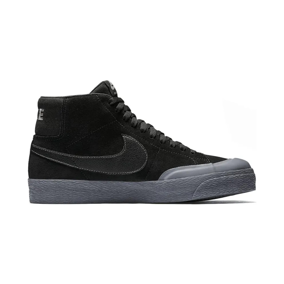 Nike Sb Blazer Zoom Mid Black/Black/Metallic Pewter (876872-006)