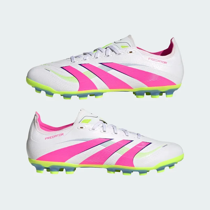 adidas Predator League AG Cloud White Lucid Pink Lucid Lemon (ID3836)
