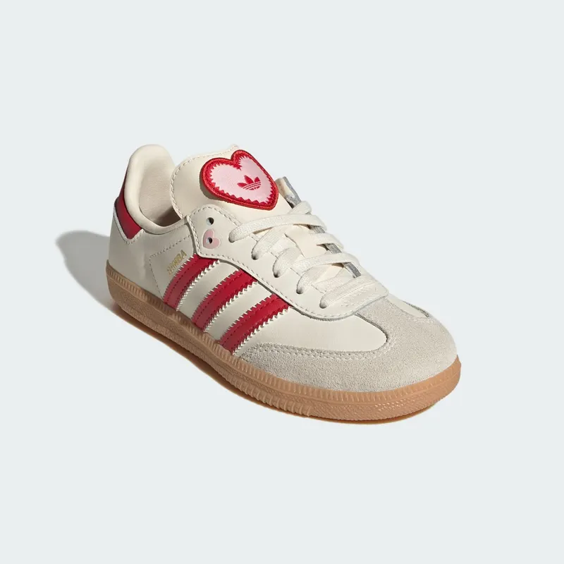 Adidas SAMBA OG Shoes Cream White / Better Scarlet / Gum (KI6681)