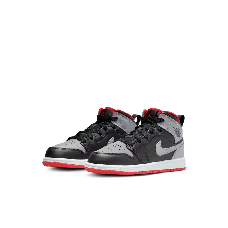 Jordan 1 Mid PS “BLACK GREY RED” (DQ8424-006)