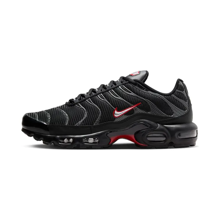 Nike Air Max Plus “Black / University Red / Metallic Silver” (HF4293-001)