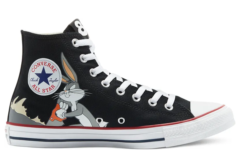 Converse Looney Tunes x Chuck Taylor All Star High ’80th Anniversary – Bugs Bunny’s Mischief’ Black/Multi/White (169225C)