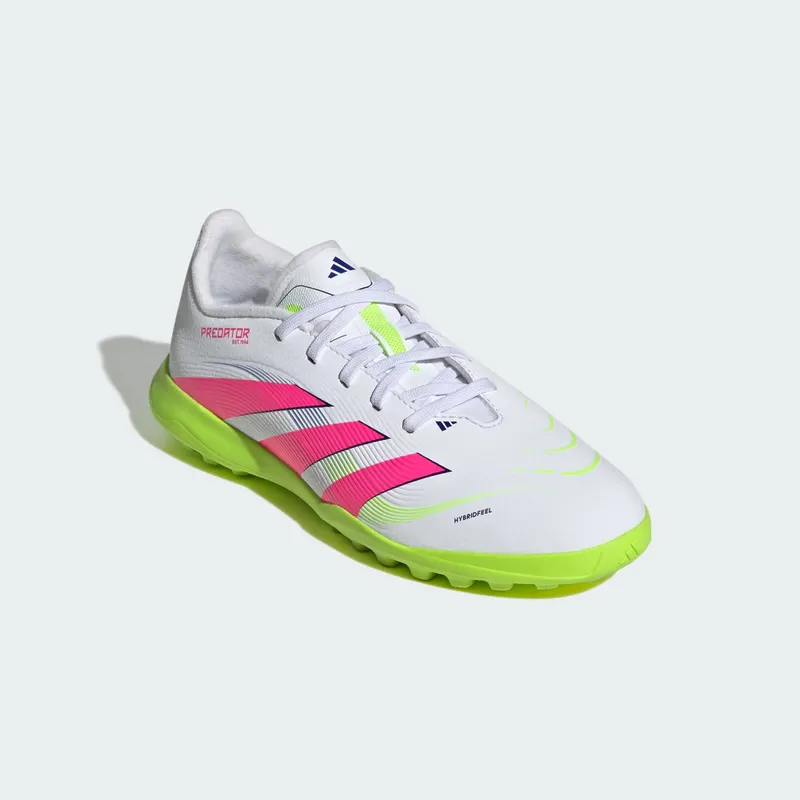 adidas Predator League Turf Cloud White Lucid Pink Lucid Lemon (ID3801)