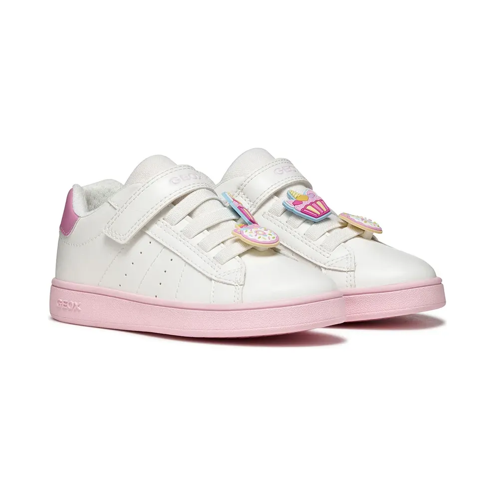 Geox sneaker White/Donkerroze (J65LRF000BC-C1364)