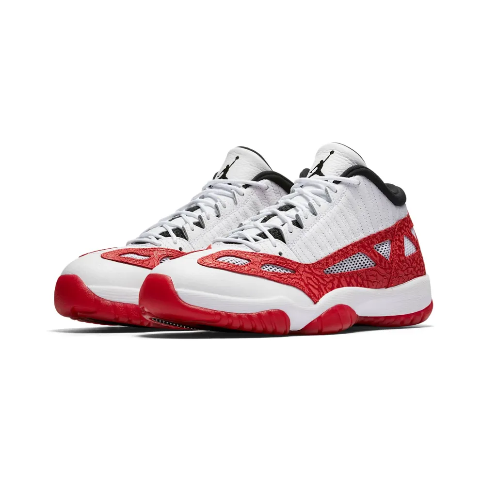 Jordan 11 Retro Low IE White Gym Red White/Gym Red-Black (919712-101)