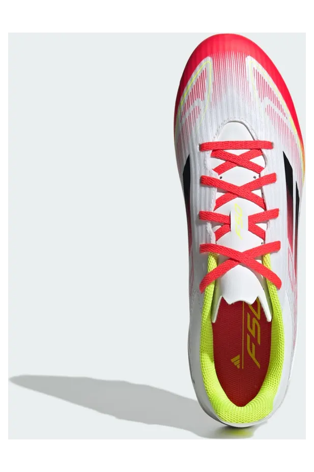 adidas F50 Club FG/MG Cloud White Core Black Solar Yellow (IE1243)