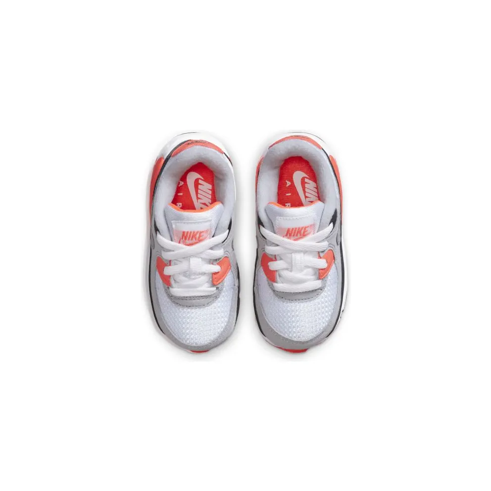 Nike Air Max 90 Infrared 2020 (TD) White/Black-Cool Grey-Radiant Red (DC8333-100)