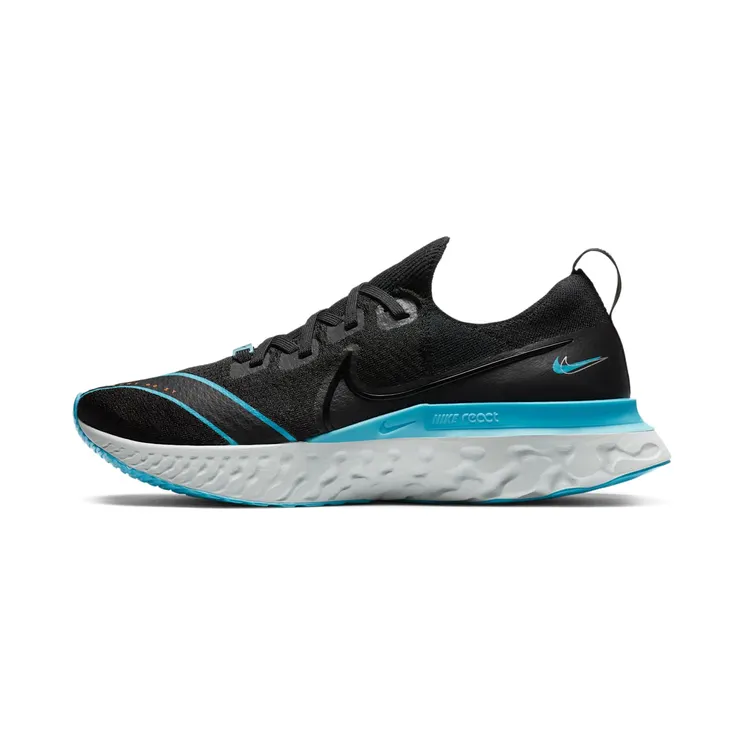 Nike React Infinity Run Flyknit ‘Fast City’ “Black / Blue Fury / Pure Platinum / Photon Dust” (CT1499-001)