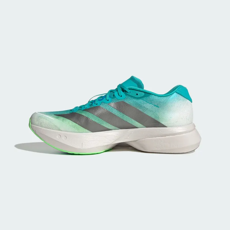Adidas Adizero Boston 13 Running Shoes Hi-Res Aqua / Iron Metallic / Grey One (KK4990)