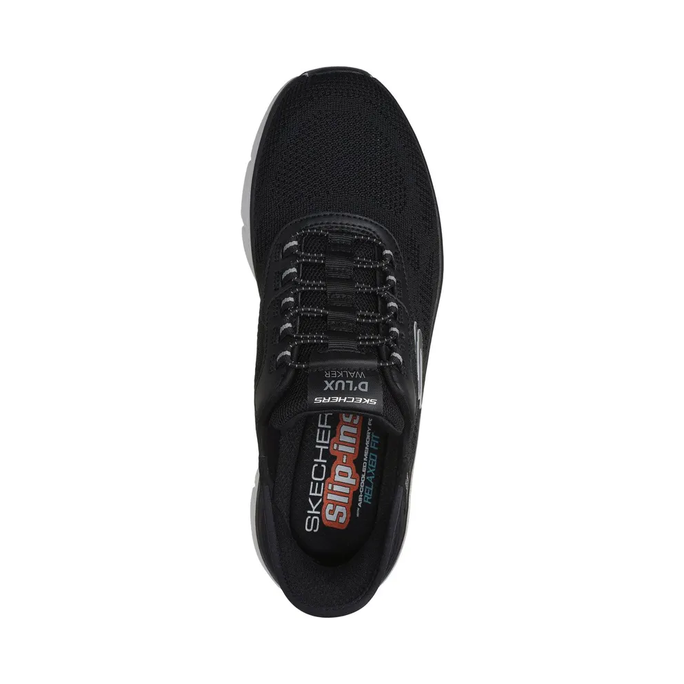 Skechers D’Lux Walker 2.0 Rezinate “Black / Grey” (232446BKGY)