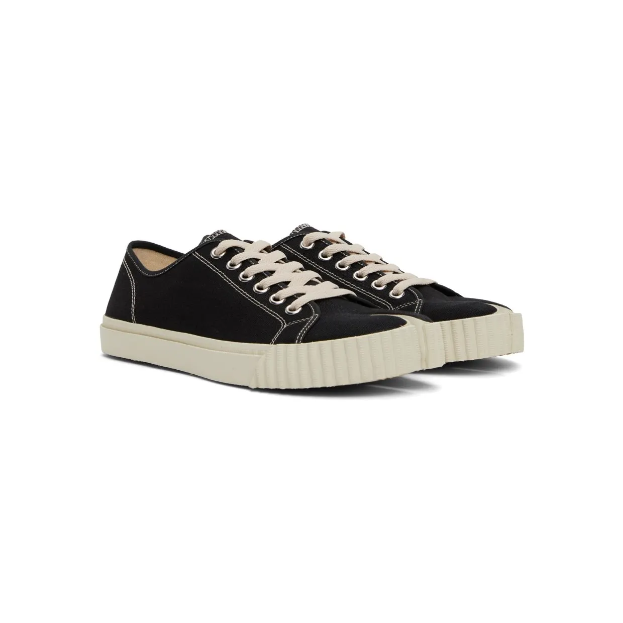 Maison Margiela Black Tabi H0958 Black/White (S38WS0185 P4291) (4)