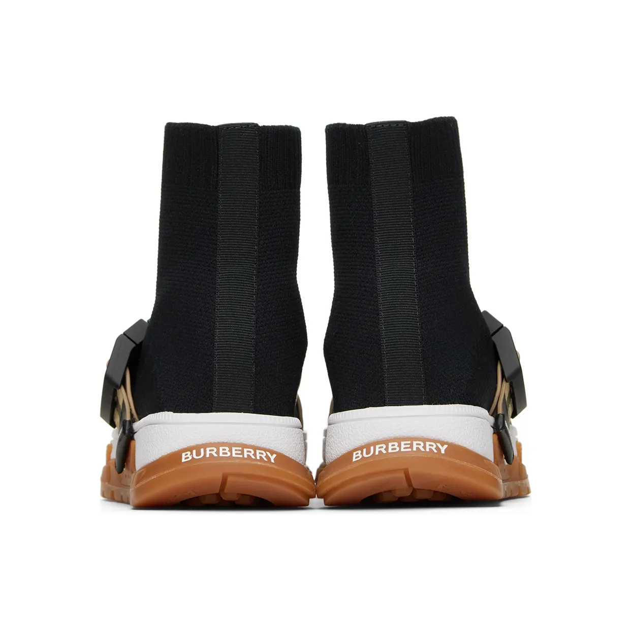 Burberry Kids Buckled Strap Union Sock Sneakers (8041008) (2)