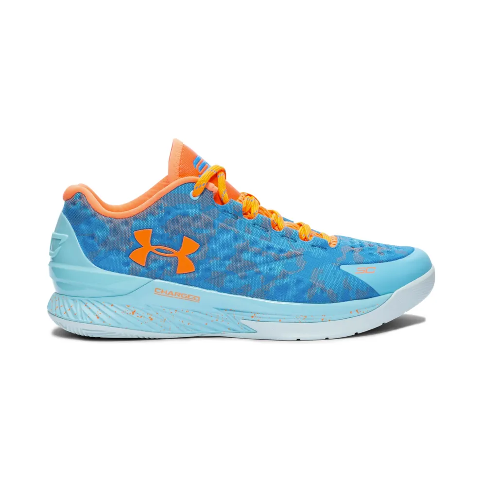 Under Armour UA Curry 1 Low Elite 24 Electric Blue/Carolina Blue-Blaze Orange (1276195-428)