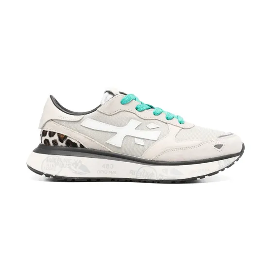 Premiata Lauryn 8184 sneakers met suède vlakken – Beige