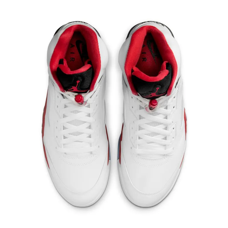 Jordan Air Jordan 5 “White/Fire Red/Black” (HQ7978-101)