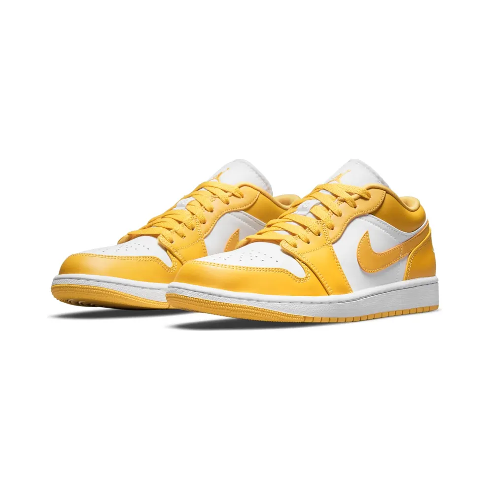 Jordan 1 Low Pollen – “White / Univeristy Gold / White” (553558-171)