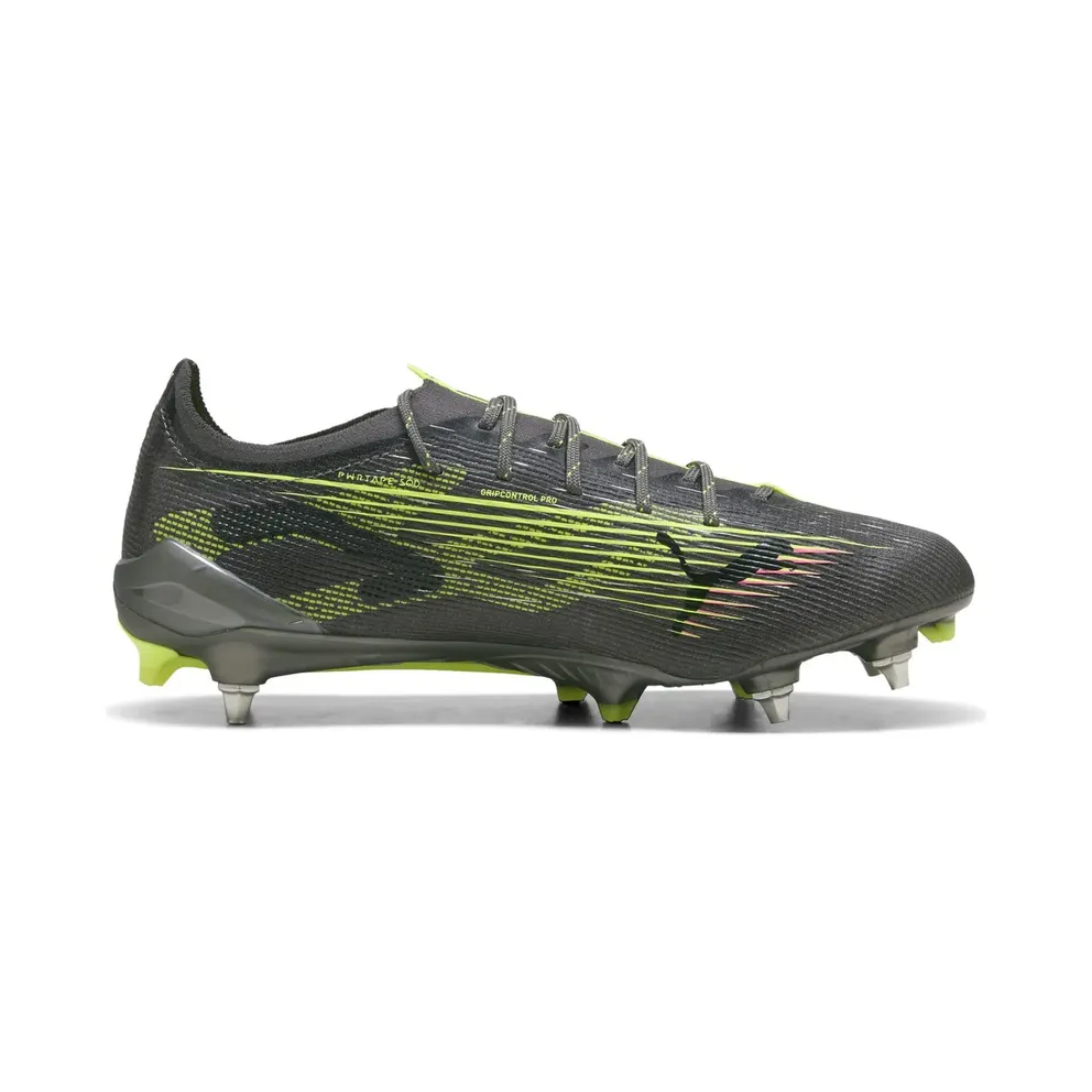 Puma Ultra 5 Ultimate MxSG Stollen-Football Boots 01 – PUMA white/PUMA black/glowing red 43 Men, Blue (108343)