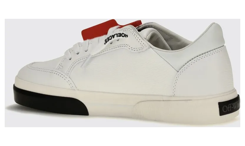 Off-White Vulcanized Grained Calfskin Sneakers with Arrow Logo White (M293C9L0020110) (2)