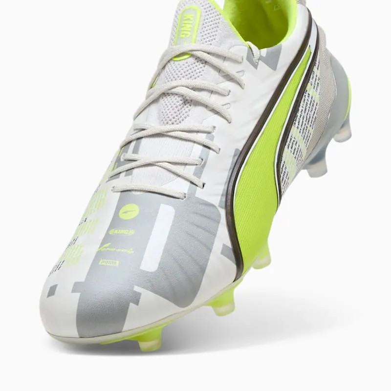 Puma KING ULTIMATE FOREVER FG AG “Feather Gray / Electric Lime / White / Flat Light Gray” (108426-01)