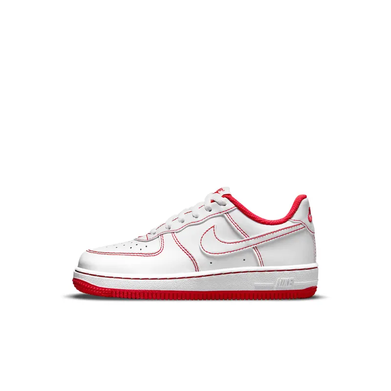Nike Air Force 1 PS “Contrast Stitch – White University Red” (DC9672-100)
