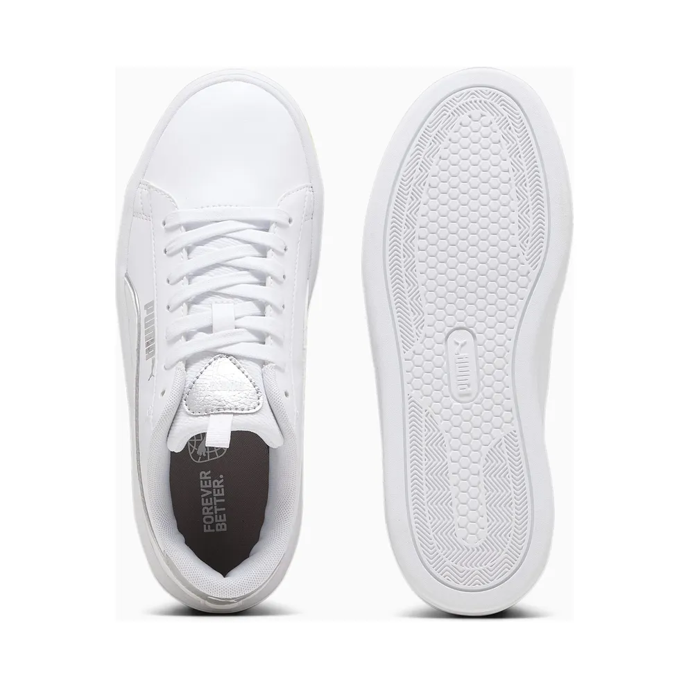 Puma Smash Platform v3 Pop Up damessneakers Silver/White (39250402)