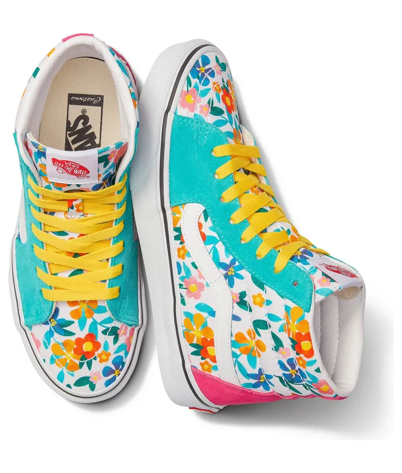 VANS Gepersonaliseerde Painted Floral Sk8-hi Multicolour (VN0A3VC0109)
