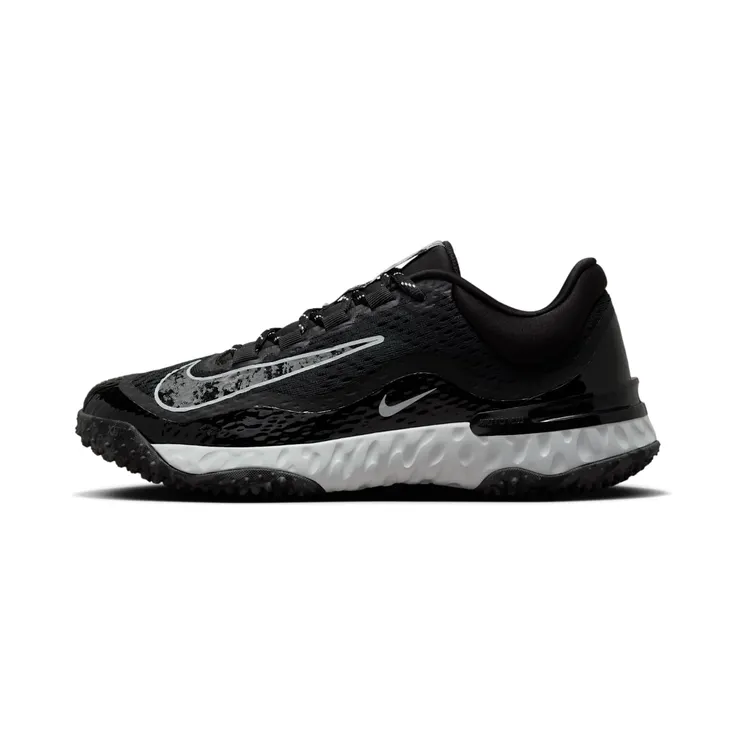 Nike Alpha Huarache Elite 4 Turf Black Pure Platinum Iron Grey (DV0496-001)