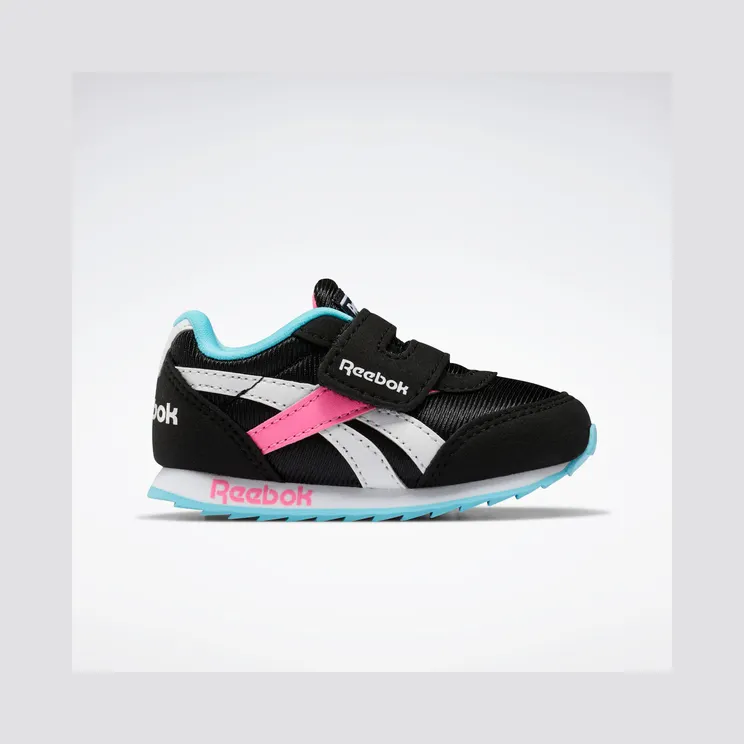 Reebok Royal Classic Jogger 2.0 Schoenen Black / Neon Blue / Solar Pink