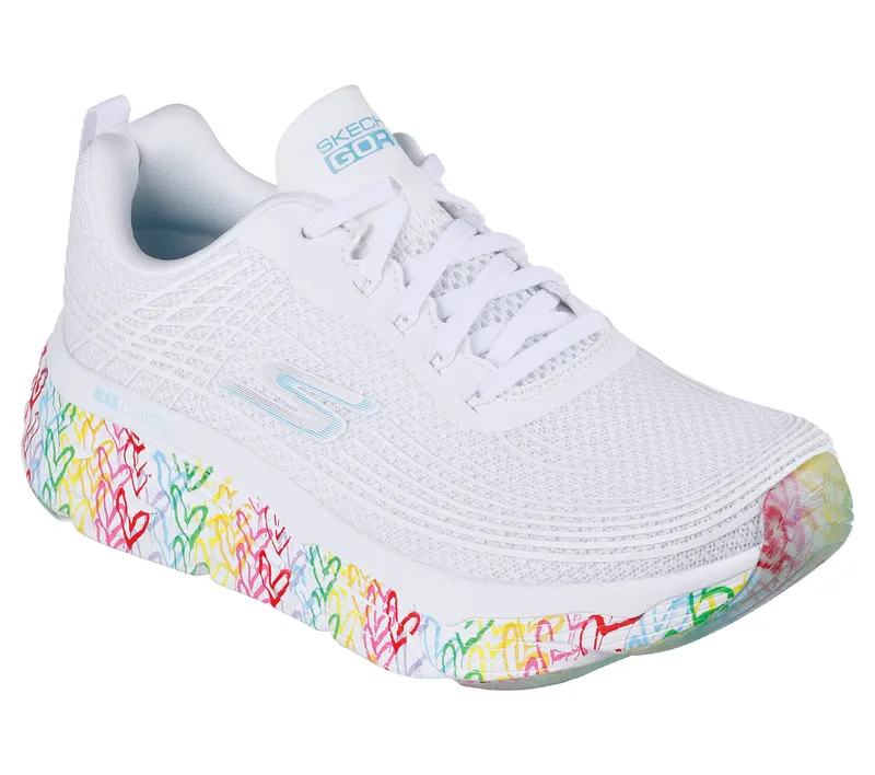 Skechers JGoldcrown: Max Cushioning Elite – Live to Love – White / Multi (128557 WMLT)