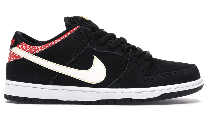 Nike Dunk Low Premium SB ‘Firecracker’ black/white-challenge red (313170-016)