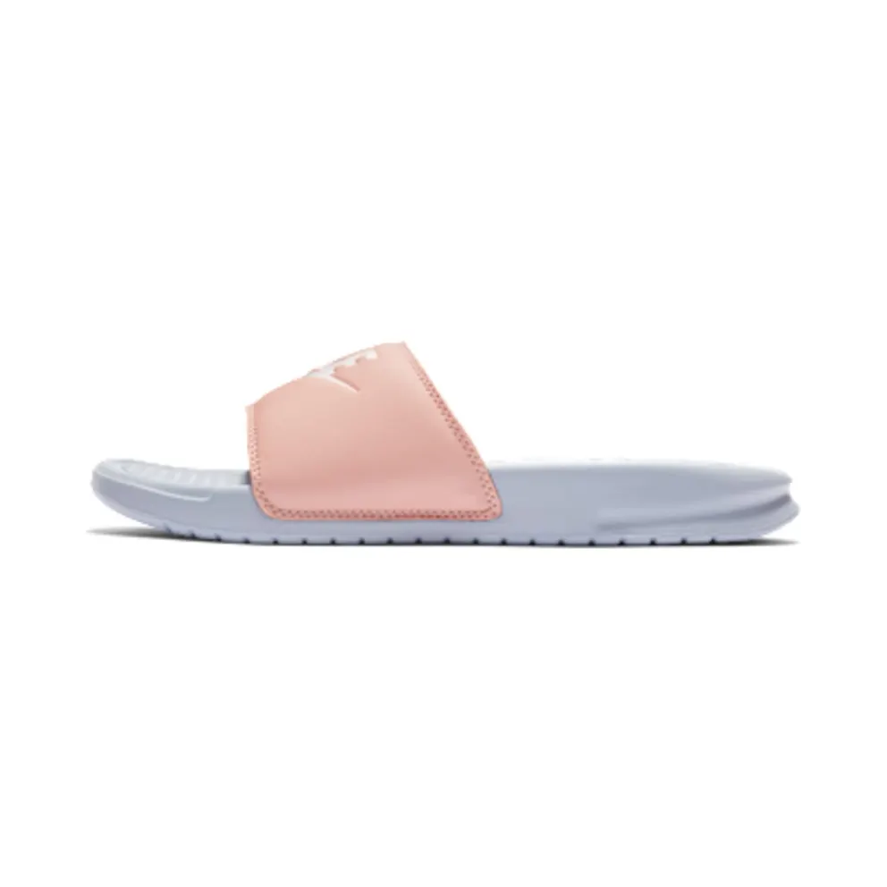 Nike Benassi JDI “Hydrogen Blue / Washed Coral / White” (343881-412)