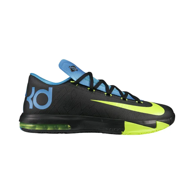 Nike KD VI Away II – “Black / Vivid Blue / Dark Grey / Volt” (599424-010)