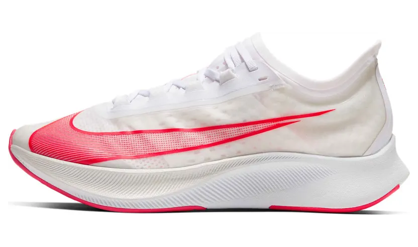 Nike Zoom Fly 3 White Laser Crimson