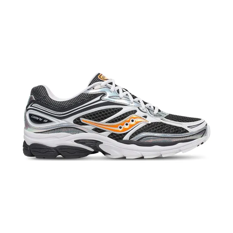 Saucony ProGrid Omni 9 Speed Shades White Black Orange (S71057-2)