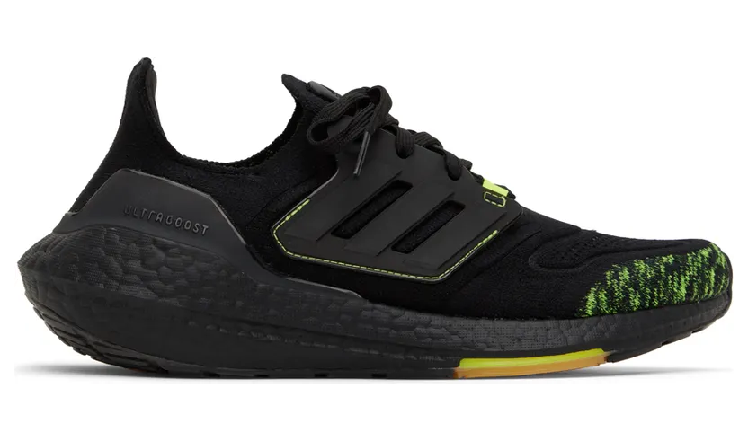 adidas Originals Black & Yellow Ultraboost 22 Sneakers (GX5915)