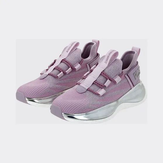 Plein Sport The Iron Tiger Gen. X.02 Knit Sneakers with a Chunky Sole Lilac (SACSUSC0429STE003N30)