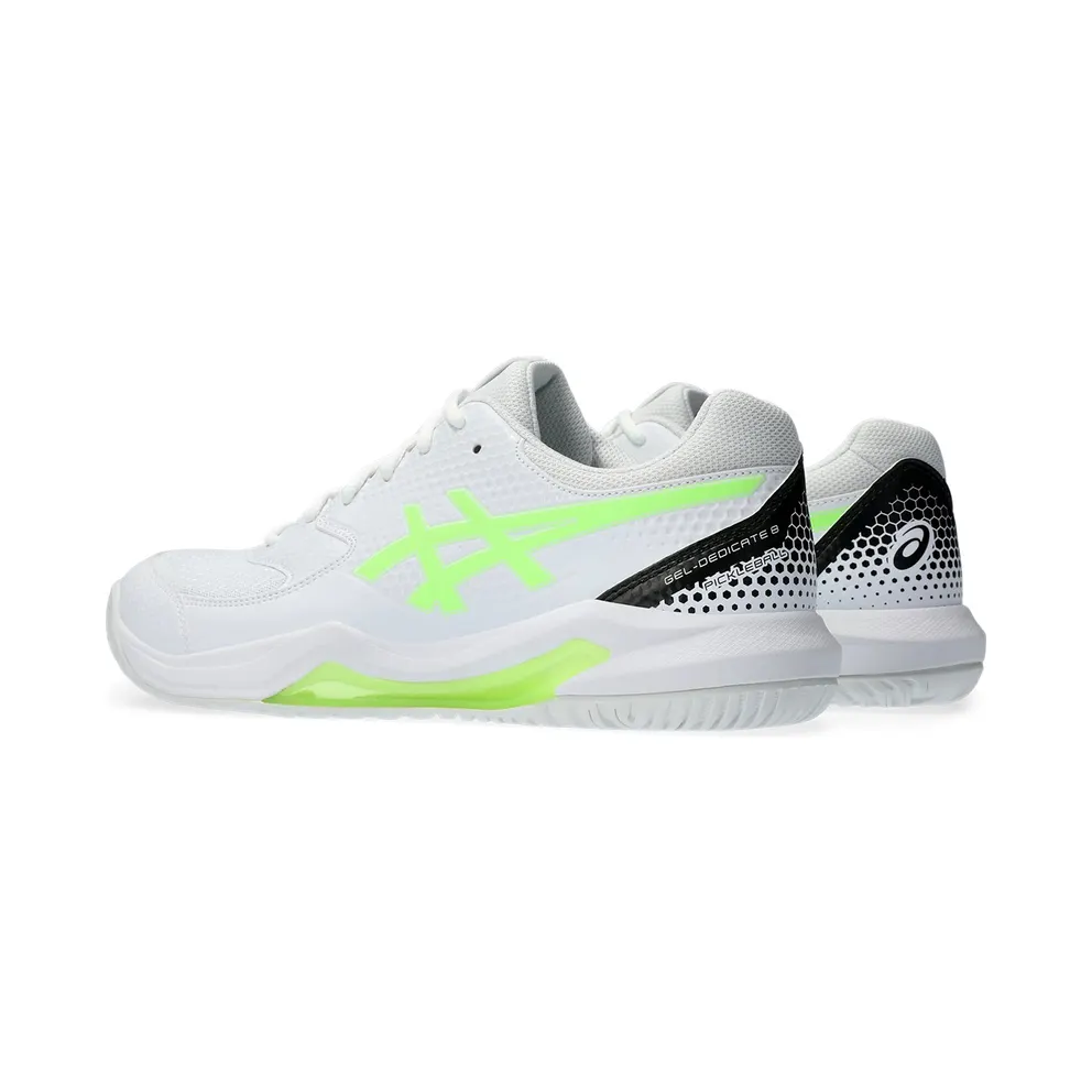 ASICS Gel-Dedicate 8 Pickleball White Lime Burst (1041A409-101)