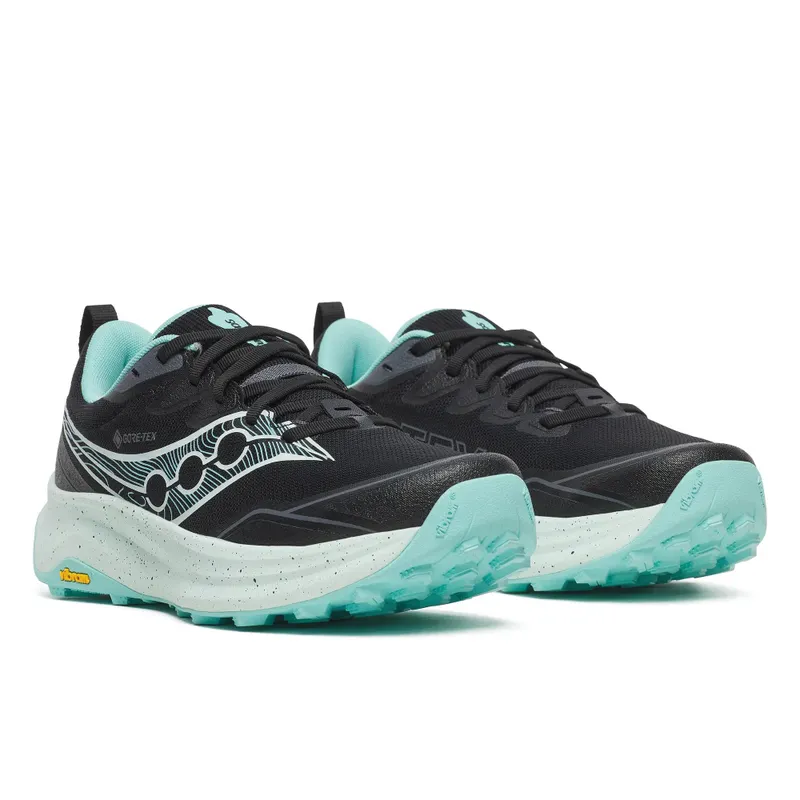 SAUCONY Peregrine 16 GTX “Black / Aqua” (S11068-101)