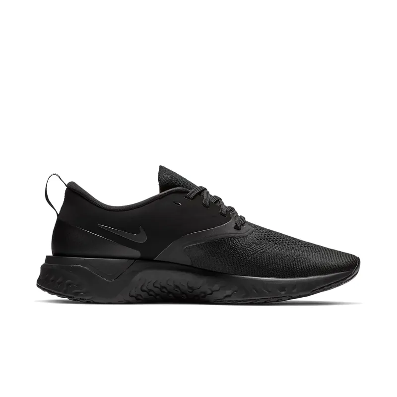 Nike Odyssey React 2 Flyknit Triple Black Black/Black-White (AH1015-003)