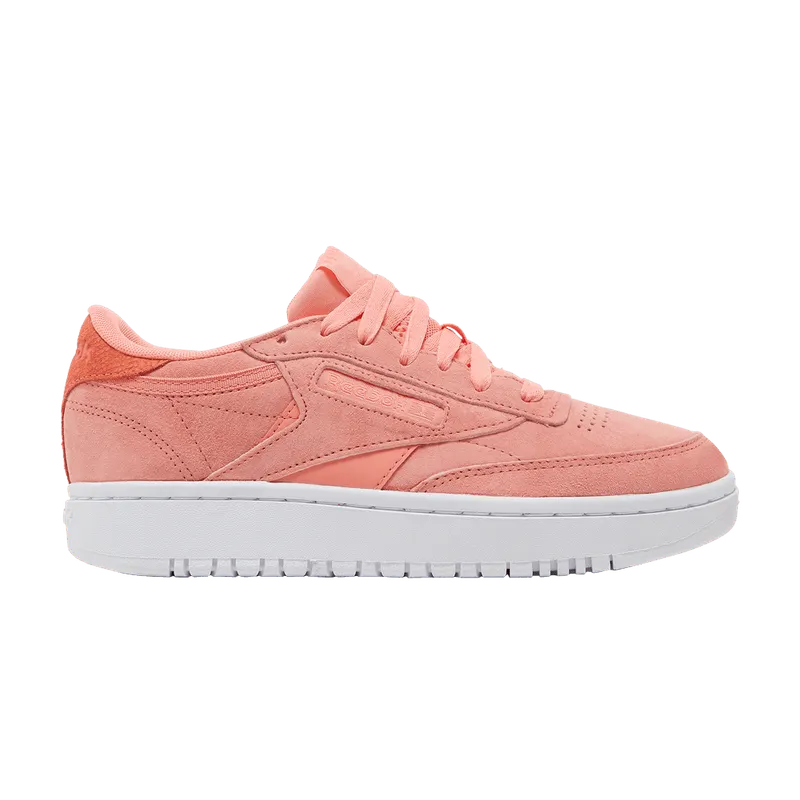 Reebok CLUB C DOUBLE Twisted Coral / Twisted Coral / White