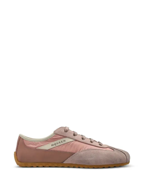 Alexander McQueen Boxe suede-panelled sneakers – Pink (868495WIAK1)