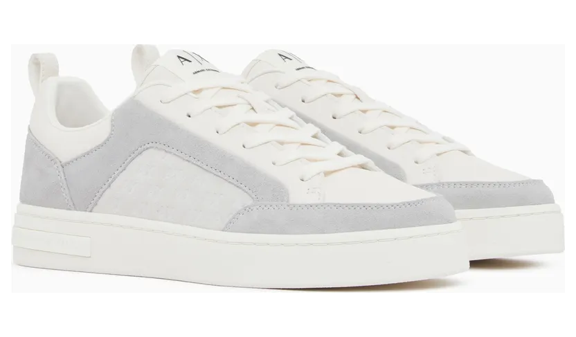 Armani Suede With All-Over Logo And Rubber Sole (XM003388-AF27475-U0003) (2)