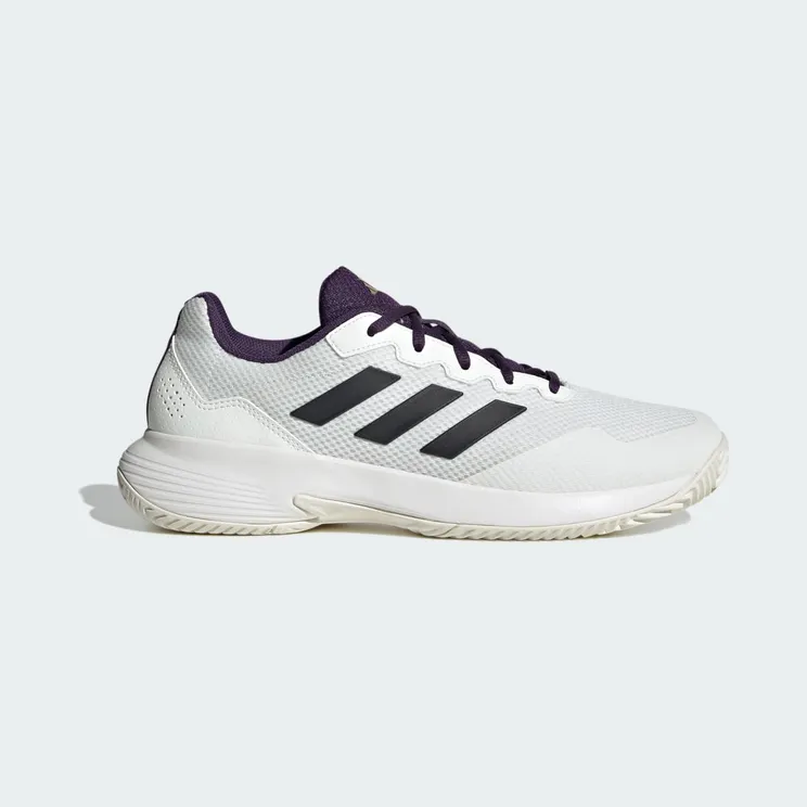 adidas Gamecourt 2.0 Core White Core Black Aurora Plum (JS1949)