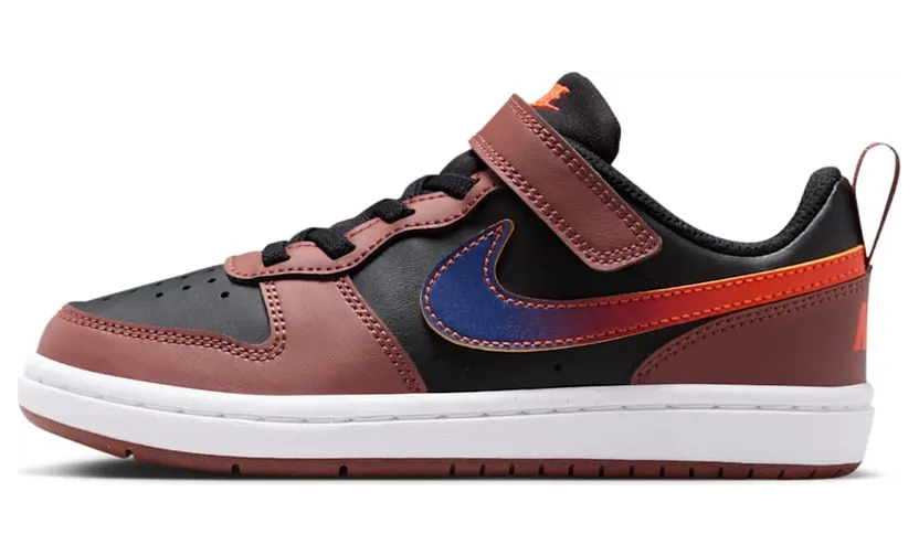 Nike Court Borough Low Recraft Black Red Sepia Orange Deep Night (IO6966-002)