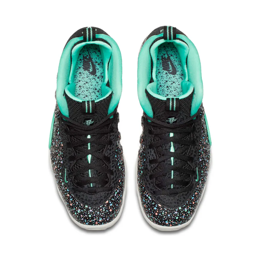 Nike Air Foamposite One Easter 2018 (GS) Black/Green Glow-Lagoon Pulse (846077-004)