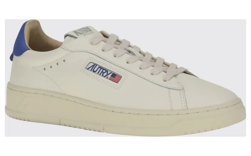Autry Dallas Low Bicolor Smooth Calfskin Sneakers with Logo Blue 1 (ADLMMR26)