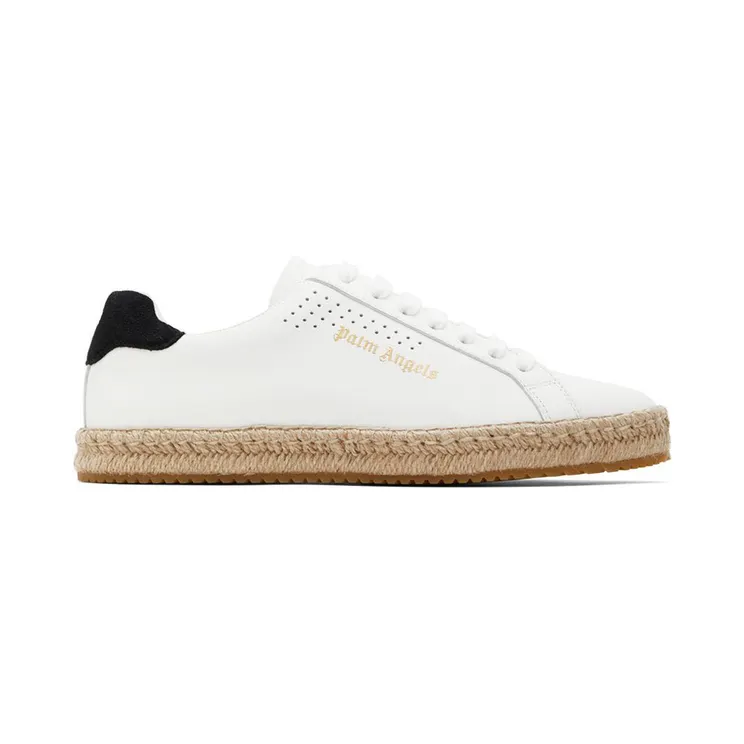 Palm Angels White Palm One Espadrille Sneakers (PMIB001S22LEA0010101)