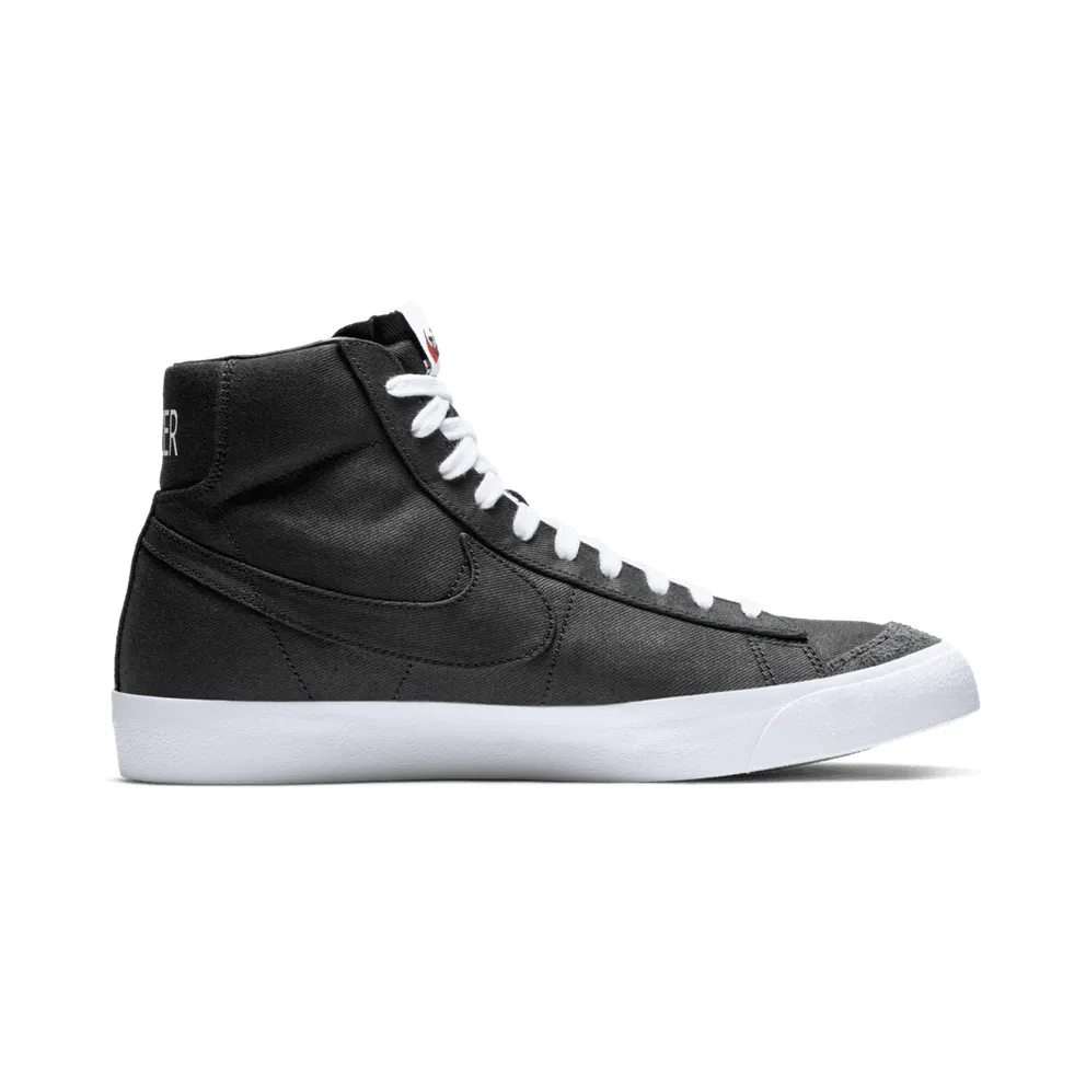 Nike Blazer Mid 77 Vintage Black Canvas Black/Black-Black-White (CD8238-001)
