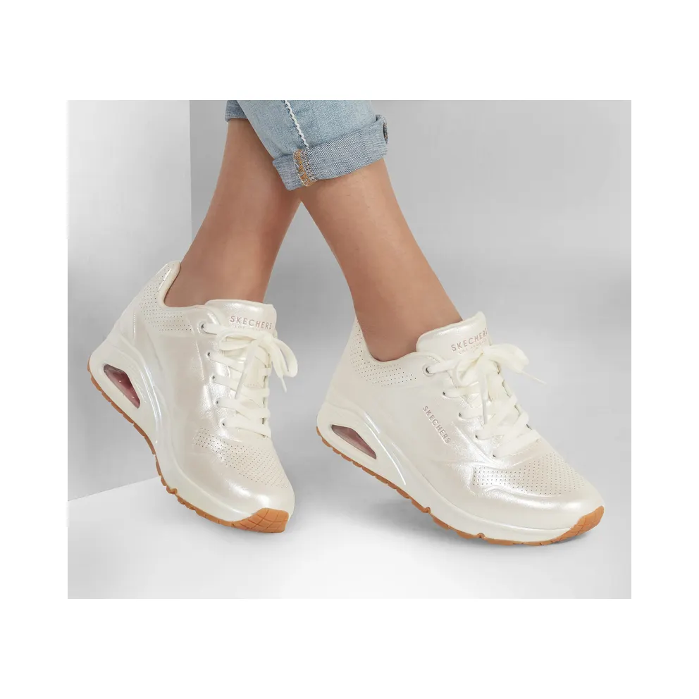 Skechers Uno – Pearl Queen – White – “White” (155174 WHT)