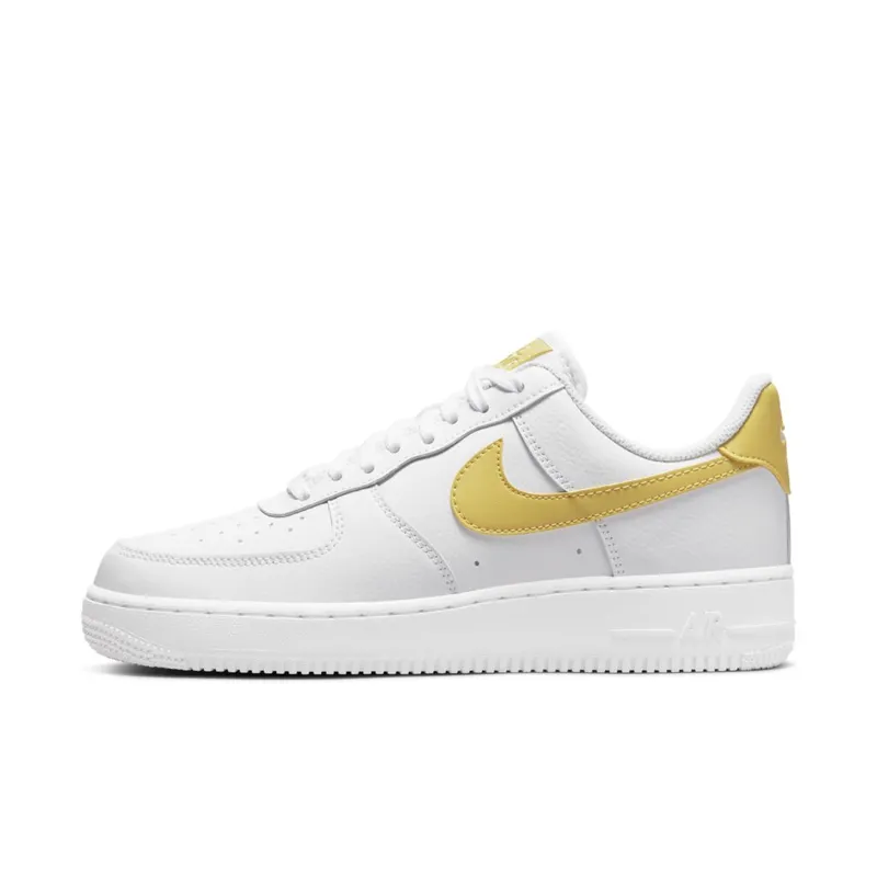 Nike Air Force 1 ’07 White Saturn Gold White White (W) (315115-170)
